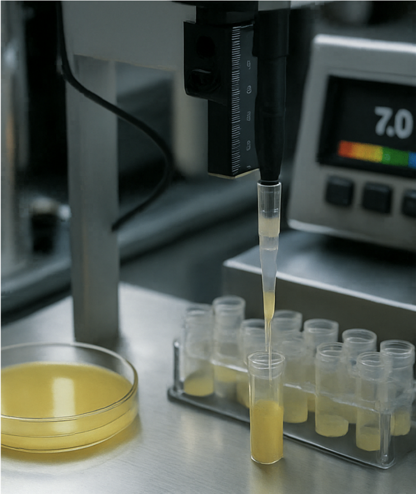 高粘度試薬の自動分注 : 粘性補正ピペッティングシステム